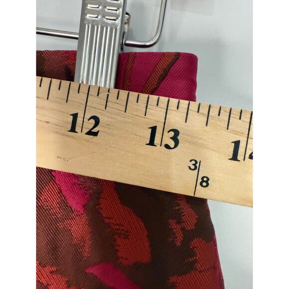 Max & Co Avant Garde Jacquard Floral Elegant Old Money Asymmetrical Midi 4 - Picture 8 of 9